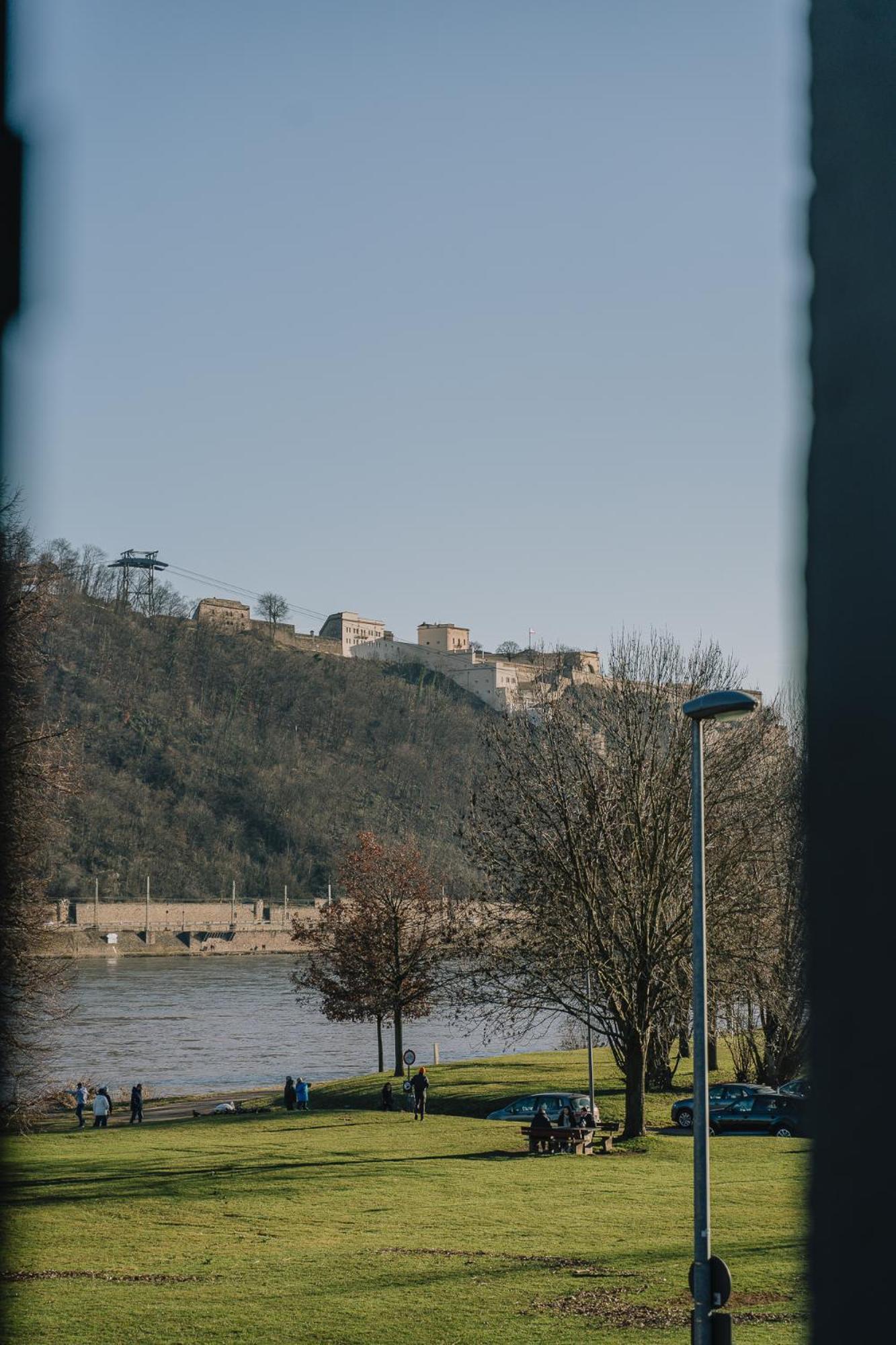 Apartamento Gemuetliche Rheinblick Residenz Coblenza Exterior foto